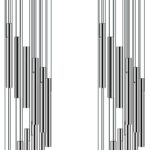 2 Pack Wind Chimes for Outside, Sympathy Wind Chimes Outdoor Clearance with 12 Aluminum Alloy Tubes and Hook, Memorial Wind Chime Gift Decoration for Home, Patio, Garden, Outdoor