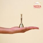 Shubhkart Solid Brass Ghanti for Pooja | 3.5 Inches Puja Bell for Temple | Hand Held Bell for Events Decoration, Food Line, Alarm, Jingles, Ringing and Service Bell (Small) - Image 2