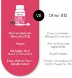 EZ Melts B12 Sublingual Vitamin 2,500 mcg, Methylcobalamin, Sugar-Free, 3-Month Supply - Image 5