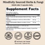 Peak + Valley Stress Relief Supplement for Mood Support Balance My Stress Capsules - Contains Adaptogens, Ashwagandha, Eleuthero Root, Reishi Mushroom Supplement - Natural Mood Stabilizer - 90 Ct - Image 3