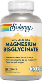 SOLARAY Magnesium Glycinate Capsules, Chelated Magnesium Bisglycinate w/BioPerine, Higher Absorption Magnesium Supplement - Bones, Muscles, Heart Support, Vegan (30 Servings, 120 VegCaps) - Image 4