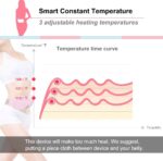 Portable Cordless Heating Pad, Electric Waist Belt Device, Fast Heating Pad with 3 Heat Levels and 3 Massage Modes, Back or Belly Heating Pad, Gifts for Her, Women and Girl - Image 3