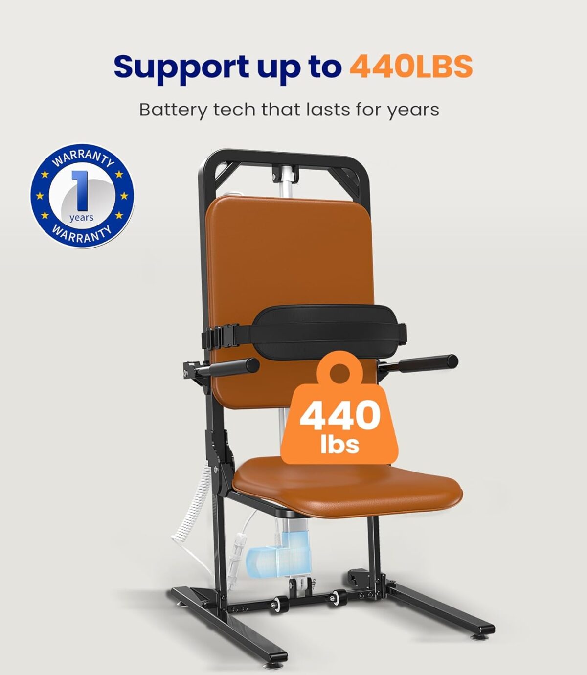 MAIDeSITe Electric Floor Lift, Preassembled Heavy Duty Lift Chairs, Fall Assist Devices Help You Get Up from Floor, Lift Elderly from Floor, Support Up to 440 LBS, FSA HSA Eligible, AX05 - Image 5