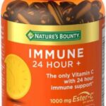 Nature S Bounty 24 Hour Daily Immune Support Vitamin C with Zinc and Vitamin D, 120 Softgels