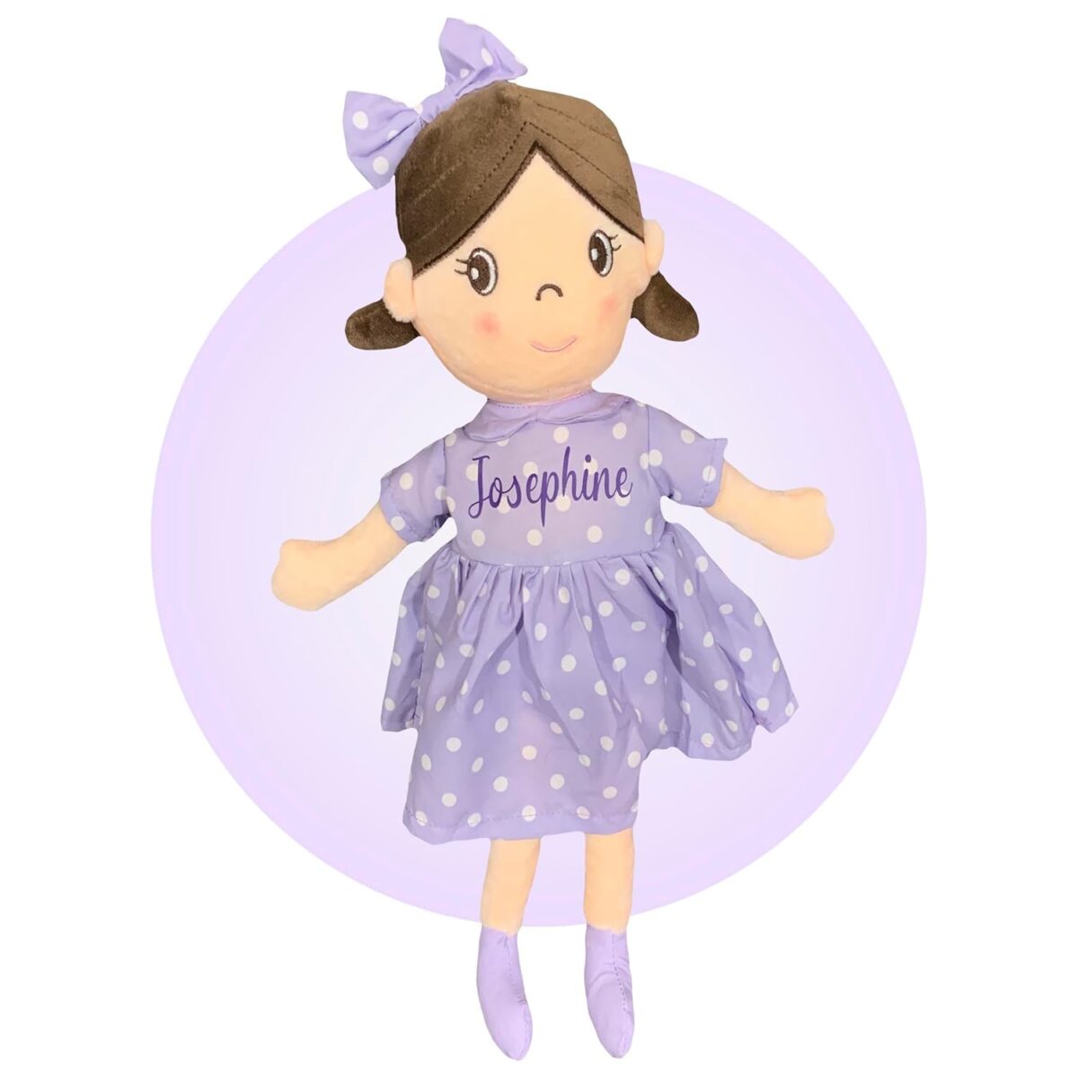 Heart Surgery Gift for Kids - Personalized Surgery Baby Doll - Heart Anniversary Gifts - Great Heart Surgery Gift - Confidence Building Tool - Baby Heart Warrior Gifts by Kikilishop (Lavender Dress) - Image 9