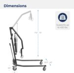 Drive Medical 13023SV Handicap Hydraulic Lift, Silver Vein 5 Inch (Pack of 1) - Image 7