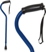 Vive Walking Cane Stick for Women, Men 600 lbs - Offset Handle, Balance, Fashionable Heavy Duty Bariatric 3/4 Inch Rubber Accessories for Seniors, Adults - Lightweight Stable Replacement Mobility Aid