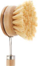 Tieralia 5-Piece Eco-Friendly Bamboo Dish Brush Set with Compostable Wood Pulp Sponges | Bamboo Kitchen Cleaning Set - Image 8