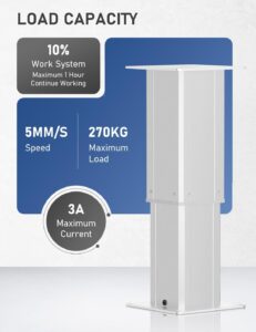 DIHOOL Electric Lift Table Leg 600Lbs Capacity 26.34" - 46.0" Height Adjustable,Home Elevator Lift Systems - Image 4