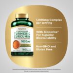 Piping Rock Turmeric Curcumin with Black Pepper 1000mg | 180 Capsules | Standardized Extract Complex | Herbal Supplement | Non-GMO, Gluten Free - Image 4