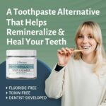 Remineralizing Tooth Powder | Fluoride-Free Formula with Hydroxyapatite | Cavity Prevention & Remineralization | Safe & Clean Ingredients | Cool Mint Flavor - Image 5