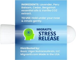 Migrastil Stress Release Inhaler 2-Pack, Calm Aromatherapy Formula, Natural Stress Relief with Peru Balsam and Other Essential Oils. Made in The USA. - Image 2