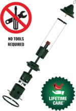Squirrel Buster Plus Squirrel-proof Bird Feeder w/Cardinal Ring and 6 Feeding Ports, 5.1-pound Seed Capacity, Adjustable, Pole-mountable (POLE ADAPTOR SOLD SEPARATELY), Green - Image 2