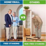 HONEYBULL Walking Cane for Men & Women - Foldable, Adjustable, Collapsible, Free Standing Cane, Pivot Tip, Heavy Duty | Walking Sticks, Folding Canes for Seniors & Adults (Black, Pivot Cane) - Image 2