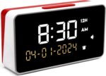 Talking Clock - Extra Loud Time and Date - for Elderly, Dementia, Hearing or Visually Impaired Seniors - Easy to Use Speaking Help - Clear Neutral Male Voice