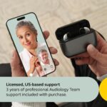 Select 300 OTC Hearing Aids, Audiology Team Care Included, Bluetooth Streaming for Calls, Music, Media for iOS & Android, Nearly Invisible & Comfortable, Noise Reduction - Gold - Image 4
