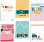 Empowering Sticky Note Pads / 3" x 4" Motivational Educator Sticky Notes / 50 Sheets Per Pad/Set of 6 Empowering Quote Designs/Made in USA