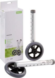 McKesson Universal Walker Wheels, Adjustable, 5 in Caster Wheels, 1 Pair