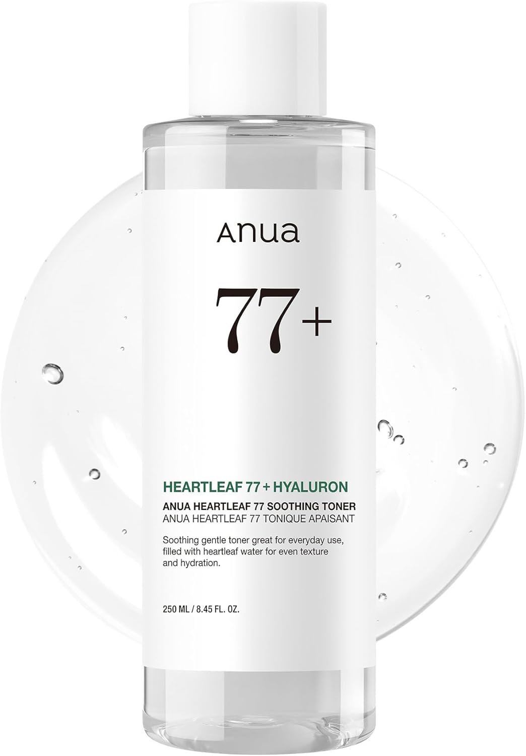 61ODe4g2fmL._AC_SL1500_.jpg Anua Heartleaf 77 Soothing Toner I pH 5.5 Trouble Care, Calming Skin, Refreshing, Hydrating, Purifying, Cruelty Free, Vegan,(250ml / 8.45 fl.oz.) - Image 1