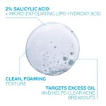 La Roche-Posay Acne Skin Care Set, Toleriane Double Repair Matte Moisturizer 75ml & Effaclar Medicated Gel Cleasner 100ml, Gel Moisturizer with Niacinamide & Acne Cleasner with Salicylic Acid - Image 3