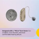 Select 500 OTC Hearing Aids, Audiology Team Care Included, Bluetooth LE Audio & Bluetooth Streaming for Calls, Music, Media (iOS/Android), Nearly Invisible & Comfortable - Gold - Image 2