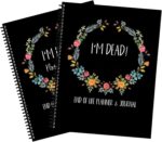 2Pcs I'm Dead, End Of Life Planner, I'M Dead Book Planner,Important Document Organizer, for Possessions, Guided Final Arrangements When I'M Gone Workbook Organizer Notebook