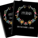 2Pcs I'm Dead, End Of Life Planner, I'M Dead Book Planner,Important Document Organizer, for Possessions, Guided Final Arrangements When I'M Gone Workbook Organizer Notebook