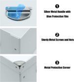 GUOZI Collapsible Storage Box, Decorative Memory Box with Lid & Metal Reinforced Corners, Cardboard File Bin with Handles, Organizer Gift Box for Keepsake Toy Photos Office Nursery Wardrobe Bookshelf - Image 3