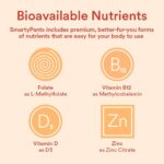 SmartyPants Kids Multivitamin Gummies: Omega 3 Fish Oil (EPA/DHA), Vitamin D3, C, Vitamin B12, B6, A, K & Zinc for Immune Support, Biotin, Gluten Free, Three Fruit Flavors, 120 Count (30 Day Supply) - Image 9