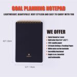 Goal Planning Notepad - A5 Goal Setting Journal For Project Action Plan,Task Management, Personal Development & Track Goals. Productivity Notepad For Daily Work & School - 54 Sheets - Image 2