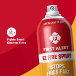 First Alert EZ Fire Spray, Extinguishing Aerosol Spray, AF400 Red 18 Ounce (Pack of 1) - Image 4