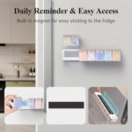 Weekly Pill Organizer Magnetic, Travel Pill Case, Once Daily Medication Dispenser, Easy Medication Management Travel, & Daily Pill Storage - Image 2