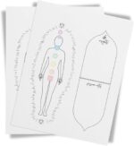 Reiki Distant Session Chakra Healing Board | Physical Printed 8.5" x 11" inches Crystal Healing Meditation Pack of 50