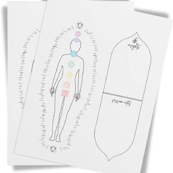 Reiki Distant Session Chakra Healing Board | Physical Printed 8.5" x 11" inches Crystal Healing Meditation Pack of 50