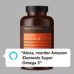 Amazon Elements Super Omega-3 with Natural Lemon Flavor, EPA & DHA Omega-3 fatty acids, 120 Count (1280 mg per serving, 2 Softgels) (Packaging may vary) - Image 4