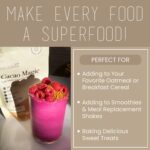 Philosophie Organic Cacao Magic Superfood Blend – Plant-Based Protein Powder with Raw Cacao, Reishi Mushroom & Maca Root – Unsweetened Vegan Chocolate Supplement, 32 Servings - Image 5