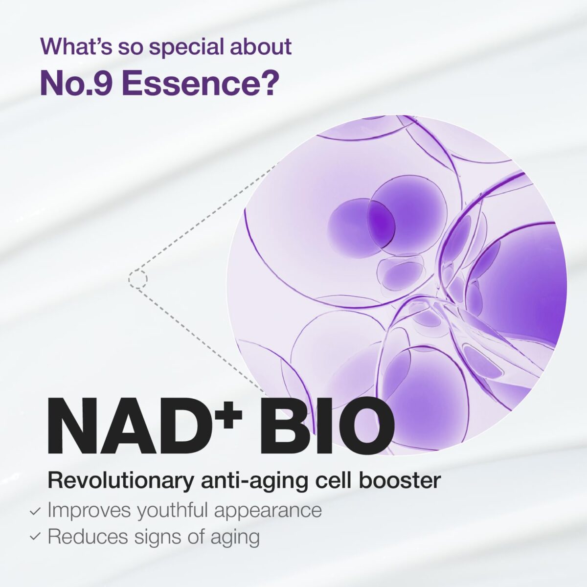 numbuzin No.9 Essence | NAD+ BIO Lifting-sil Essence | Lifting, Firming, Wrinkles, Fine Lines, Elasticity | Peptides, NAD+ | Serum for Aging, Dull Skin | 1.69 fl. oz. - Image 6