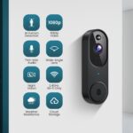 Wireless Wi-Fi Video Doorbell Camera with Two Way Audio, AI Motion Detection, Night Vision and Cloud Storage, 2.4G Wi-Fi only - Image 2
