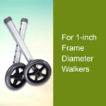 McKesson Universal Walker Wheels, Adjustable, 5 in Caster Wheels, 1 Pair - Image 5