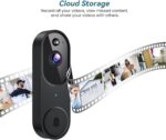 Wireless Wi-Fi Video Doorbell Camera with Two Way Audio, AI Motion Detection, Night Vision and Cloud Storage, 2.4G Wi-Fi only - Image 7