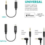 Movo iVlogger-PRO Vlogging Kit with Full Tripod for iPhone/Android - USB-C/Lightning YouTube Starter Kit for Content Creators - Accessories: Phone Tripod, Phone Mount, RGB Light and VXR10 Shotgun Mic - Image 6