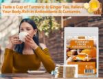 120 Premium Turmeric, Ginger, Cinnamon Blend Tea Bags, 100% Natural & No Additives & Caffeine Free. - Image 8