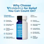 VitaMedica Arnica Montana 30X Rapid Dissolve Arnica Tablets for Natural Pain, Bruising, and Swelling Support - Homeopathic Medicine for Injury and Surgery Recovery - 150 Ct - 50 Servings - Image 8