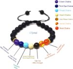 Seven Chakra Healing Crystal Tree with Seven Chakra Pyramid Bracelet & Seven Chakra Bracelet Gemstones Money Bonsai Tree Decor for Spiritual Good Luck Gift, Birthday Gift for Women, Men, Home, Office - Image 2