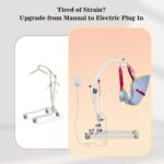 Electric Patient Lift 440lbs-11.5FT Plug-in Cord,No Battery Needed,Floor Lifting-Commode Sling for Easy Bed,Wheelchair&Toilet Transfers -Mobility Assistance for Seniors, Disabled - Image 2