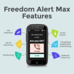 Freedom Alert Max: Cellphone with Medical Alert System for Seniors and Elderly. Featuring GPS Services, Fall Detection, Geofencing, U.S. Based Monitoring, Subscription Based - Image 2