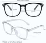 livho High Tech Blue Light Glasses - Advanced 99% Blue Light Blocking Computer Glasses - Anti Eyestrain & UV Glare Protection - Image 6