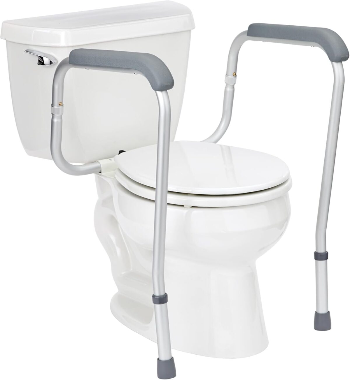 Medline Toilet Safety Rail For Seniors with Easy Installation, Height Adjustable Toilet Safety Frame, Bathroom Assist Rail with Armrests, Bathroom Safety, 250 lb. Weight Capacity - Image 1