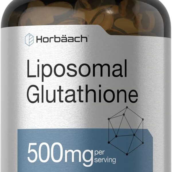 Horbaach Liposomal Glutathione Supplement 500mg | 90 Softgels | Non-GMO & Gluten Free