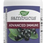 Nature's Way Sambucus Advanced Immune Capsules with Black Elderberry, Vitamin C, Vitamin D, Echinacea and Zinc, Immune System Support with EpiCor*, 80 Capsules